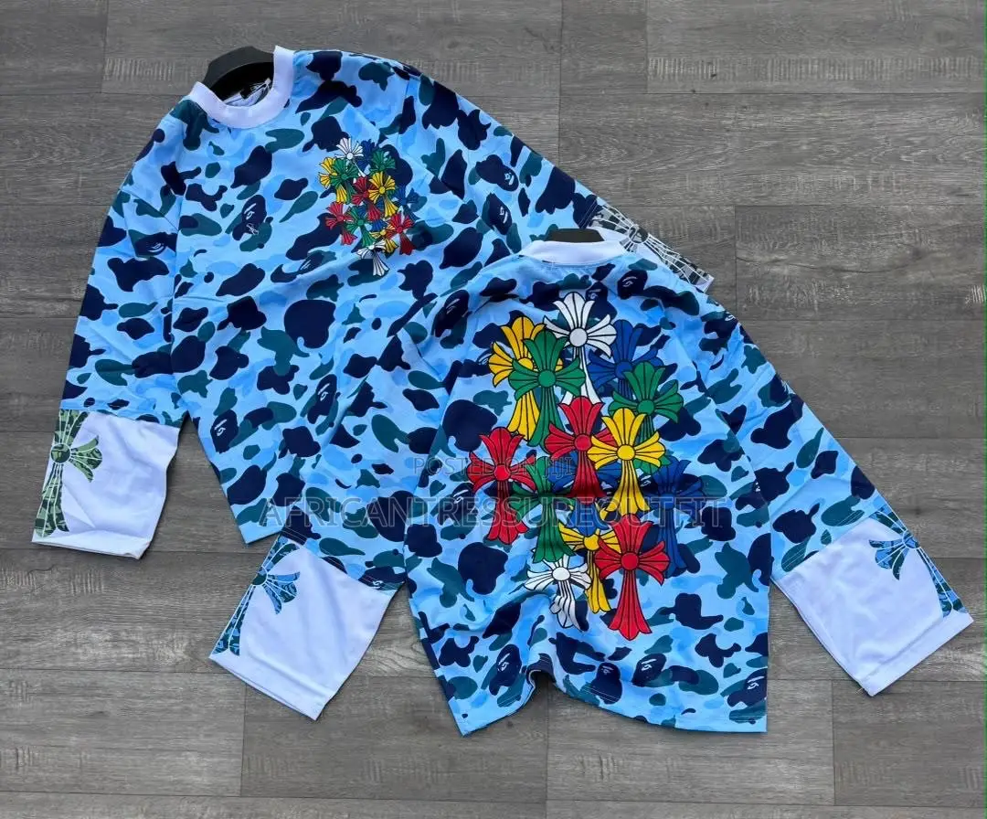 Chrome Hearts Tshirt Four Long Sleeves Camouflage Crewneck Shirts