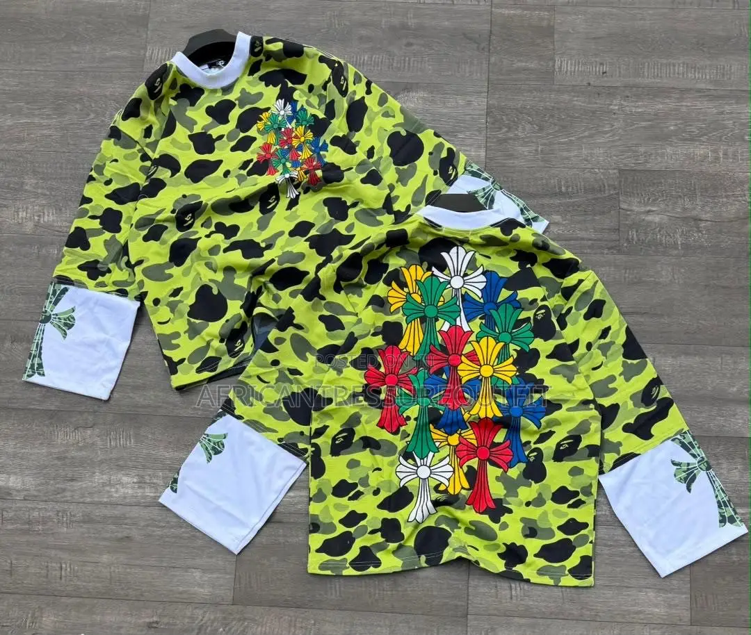 Chrome Hearts Tshirt Four Long Sleeves Camouflage Crewneck Shirts