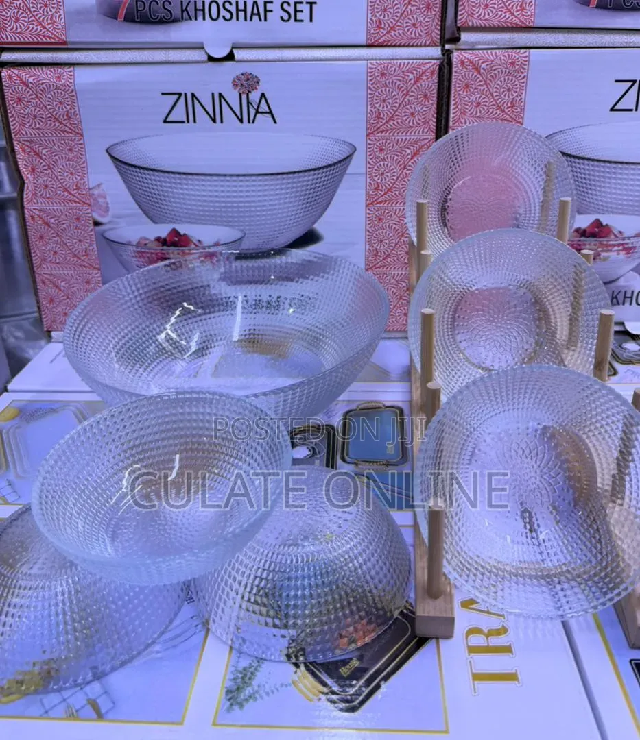 7pcs Glass Bowls Set / Set Ya Bakuli Za Kioo