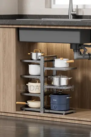 Stainless Steel Pot Rack Organizer