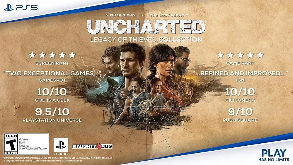 Uncharted Legacy of Thieves Collection Two in One Game Remastered