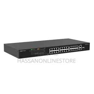 Ruijie RG-ES126FGS-LP, 24-Port 10/100 2-Port Gigabit Unmanaged Switch