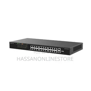Ruijie RG-ES126FGS-LP, 24-Port 10/100 2-Port Gigabit Unmanaged Switch