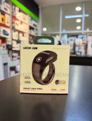 Green Lion Smart Zikr Ring With OLED Display, 5-Digit Counter