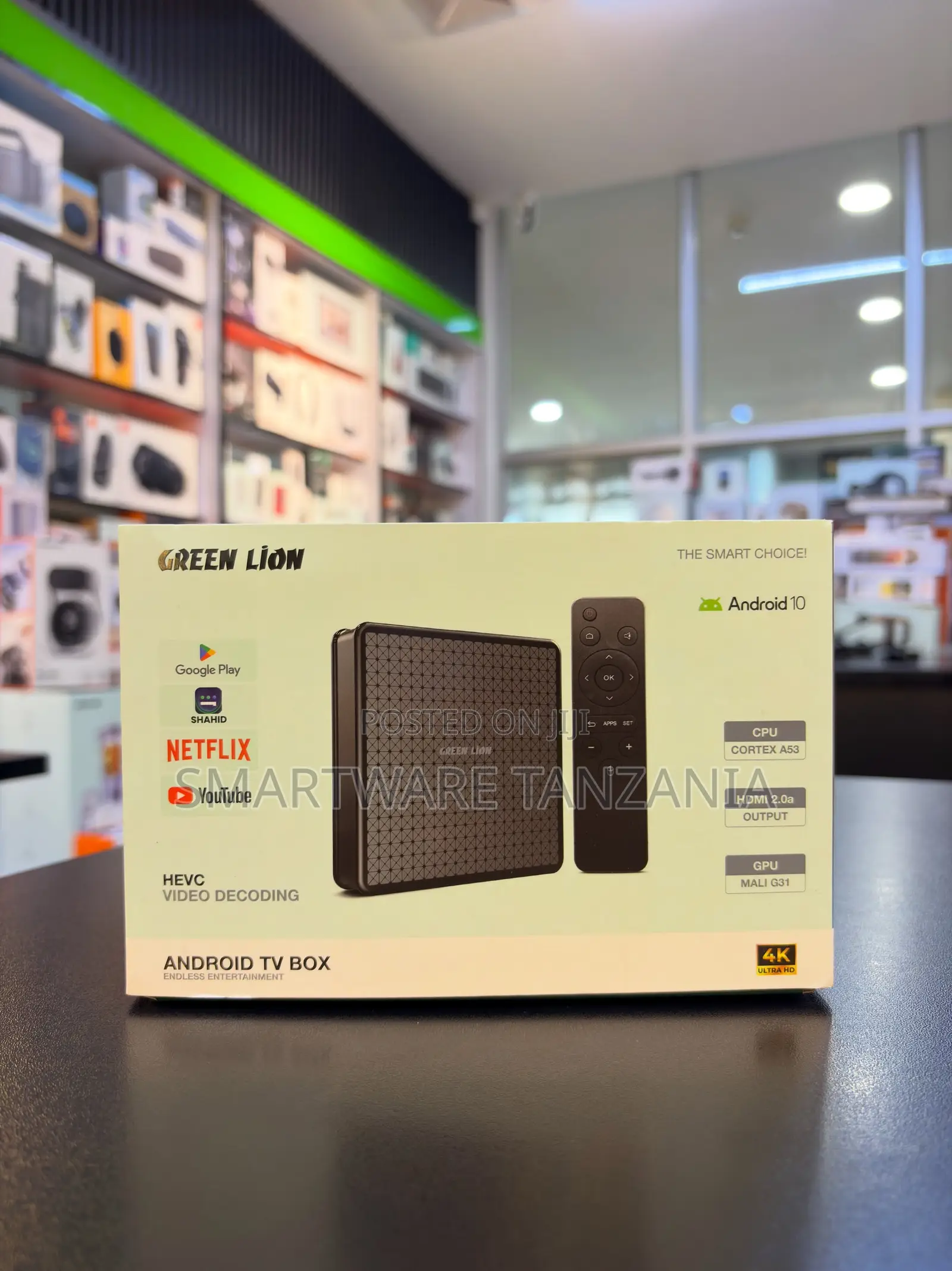 Green Lion Android TV Box, 4k Uhd, Cortex A53 Cpu, Mali G31 Gpu