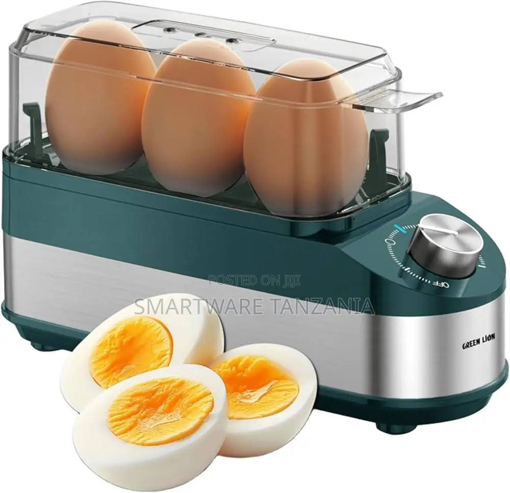 Green Lion Trio Egg Cooker, 210W Power, 8 Minutes Fast Cooking, 3 Eggs