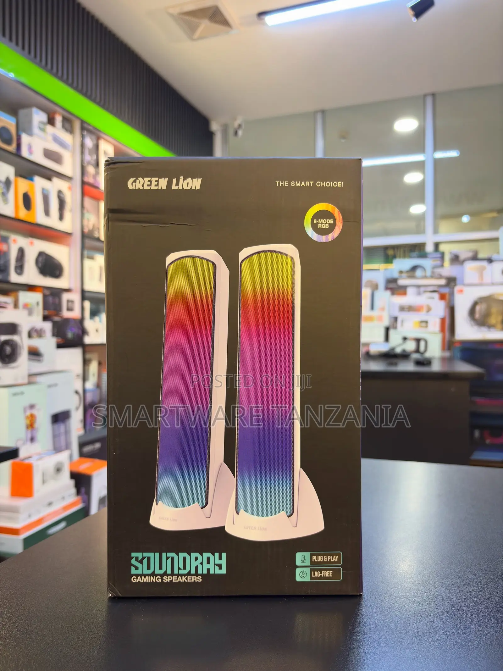 Green Lion Soundray Gaming Speakers With 8-Mode RGB Lighting