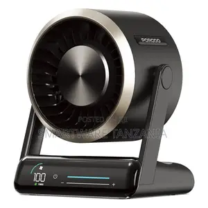 Porodo Chillo Core Desktop Fan With LED Display, 6000mAh, 120° Angle