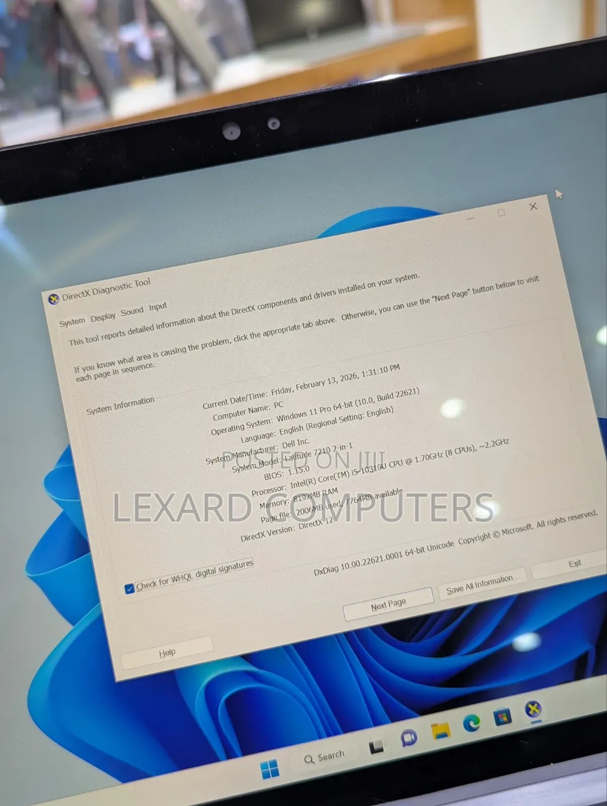 Laptop Dell Latitude 7210 2-in-1 8GB Intel Core i5 SSD 256GB