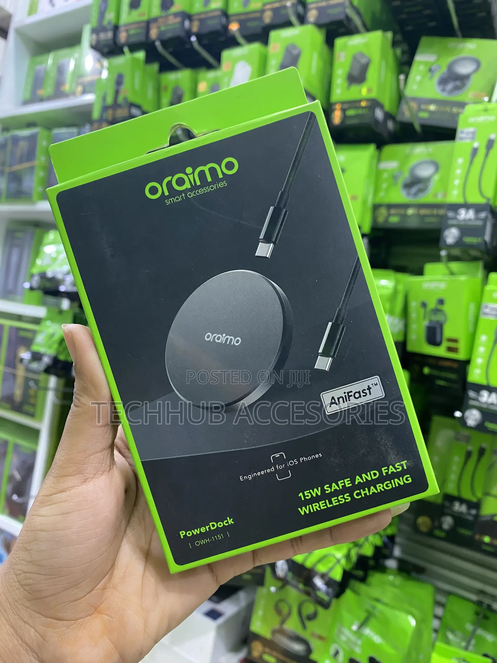 Oraimo Power Dock 15w Safe and Fast Wireless Charging