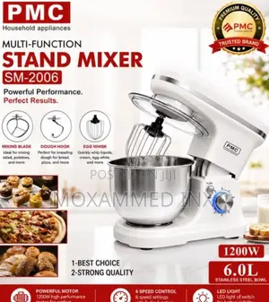 PMC Multi-Function Stand Mixer Sm-2006 – 6.0l | 1200w** Features:*