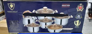 Kaisa Villa 12-Piece Stainless Steel Induction Cookware –Lids + Kettle