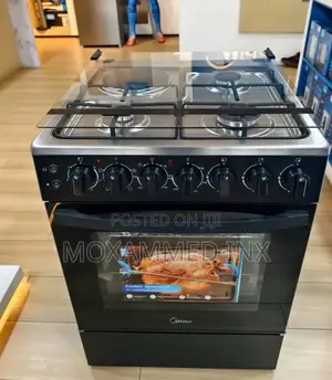 Midea Standing Cooker - Back in Stock3 Gas + 1 Electric Plateel