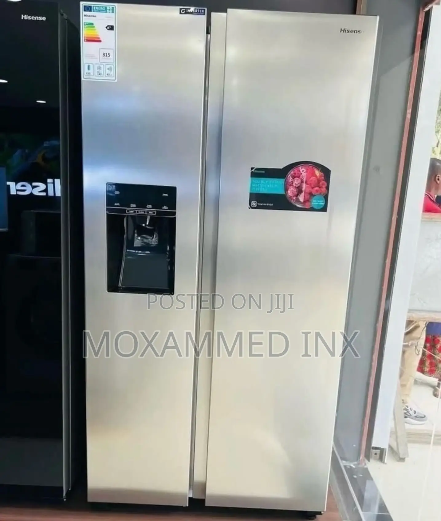 Hisense Fridge - H690ss-Idl474l Side by Side Total No Frostmul