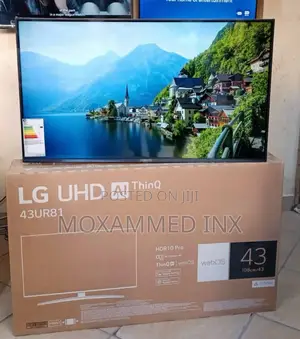 LG INCH 43 SMART 4KStand Ya Ukutani bureHDMI bureFree