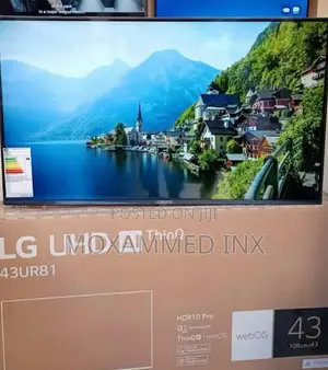 LG INCH 43 SMART 4KStand Ya Ukutani bureHDMI bureFree