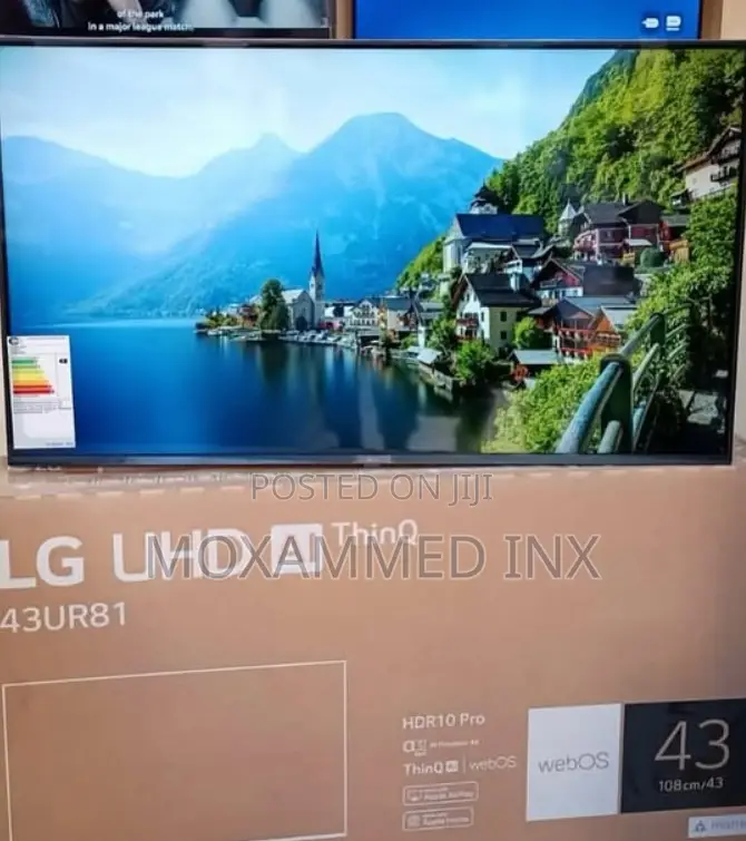 LG INCH 43 SMART 4KStand Ya Ukutani bureHDMI bureFree