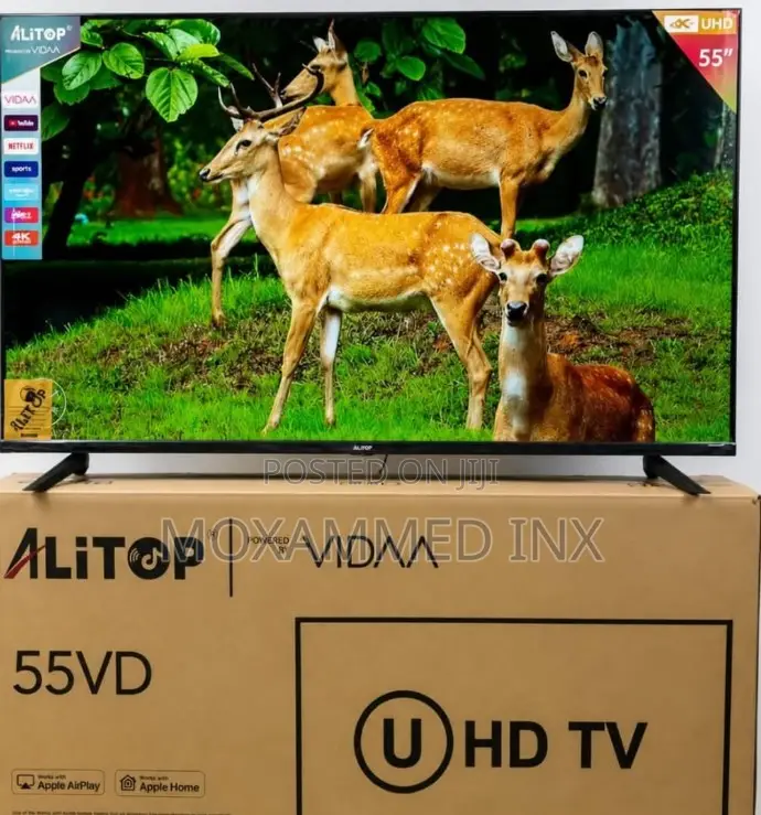 ALiTOP 55VD 55-Inch 4K Ultra HD Smart TVpowered