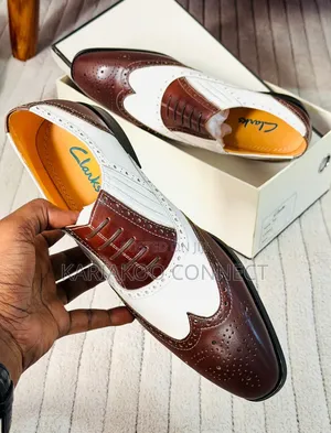 Pure Leather Brown and White Mix