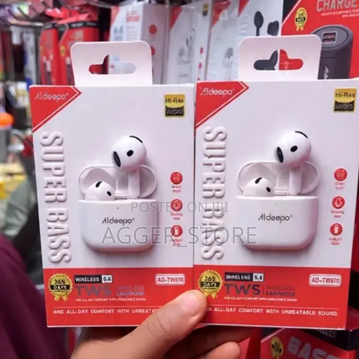 Aldeepo AD-TW670 Super Bass Wireless Earbuds
