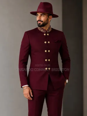 King Maroon Suit