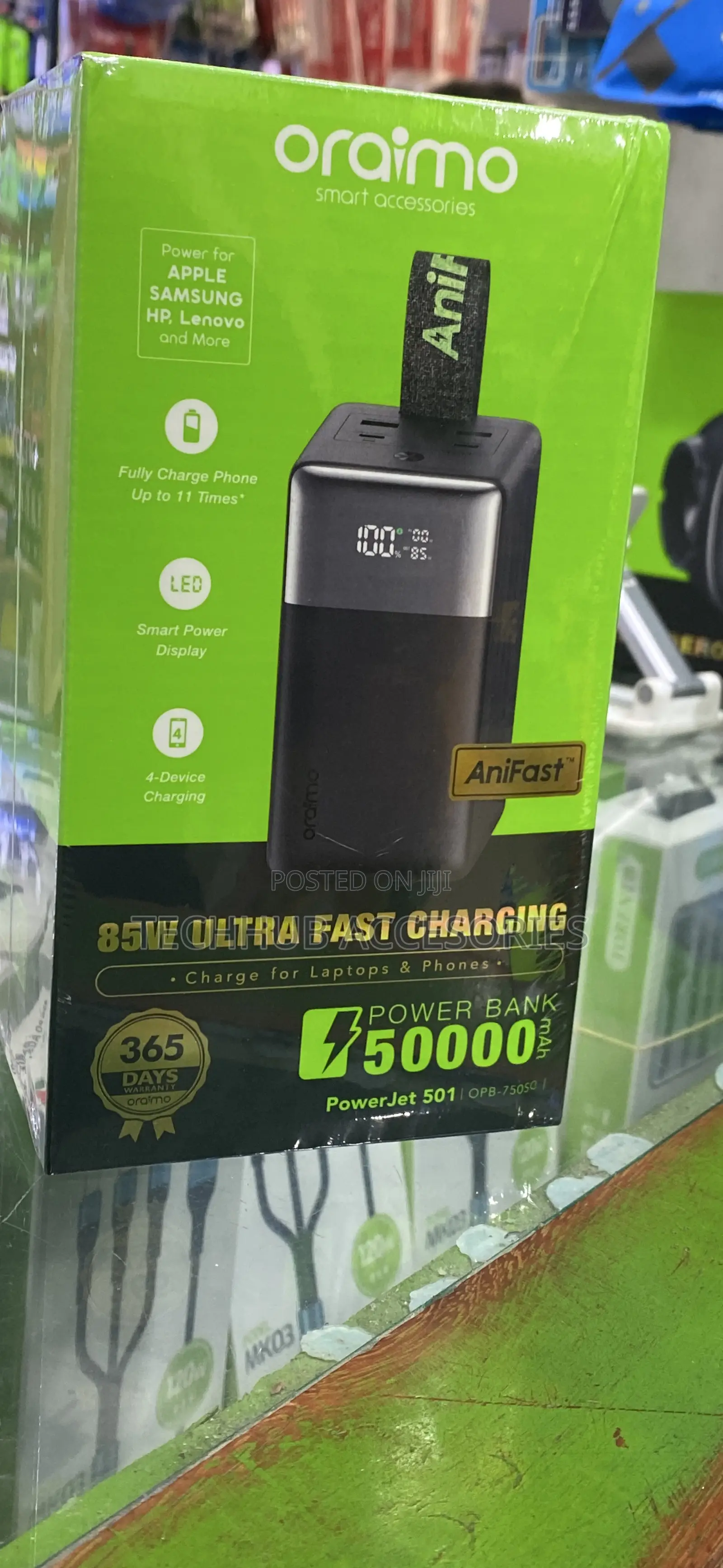 Oraimo PowerJet501 50000mAh Powerbank 85W Ultra Fast Charging