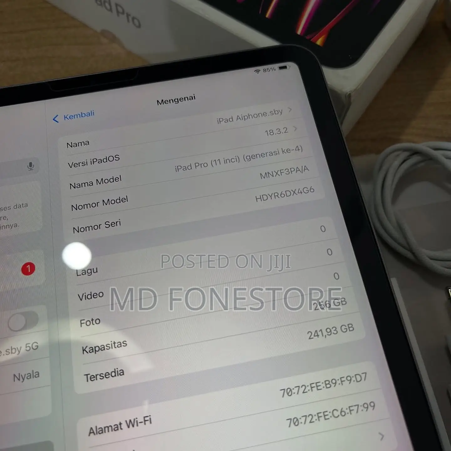 New Apple iPad Pro 11 (2022) 256 GB Silver