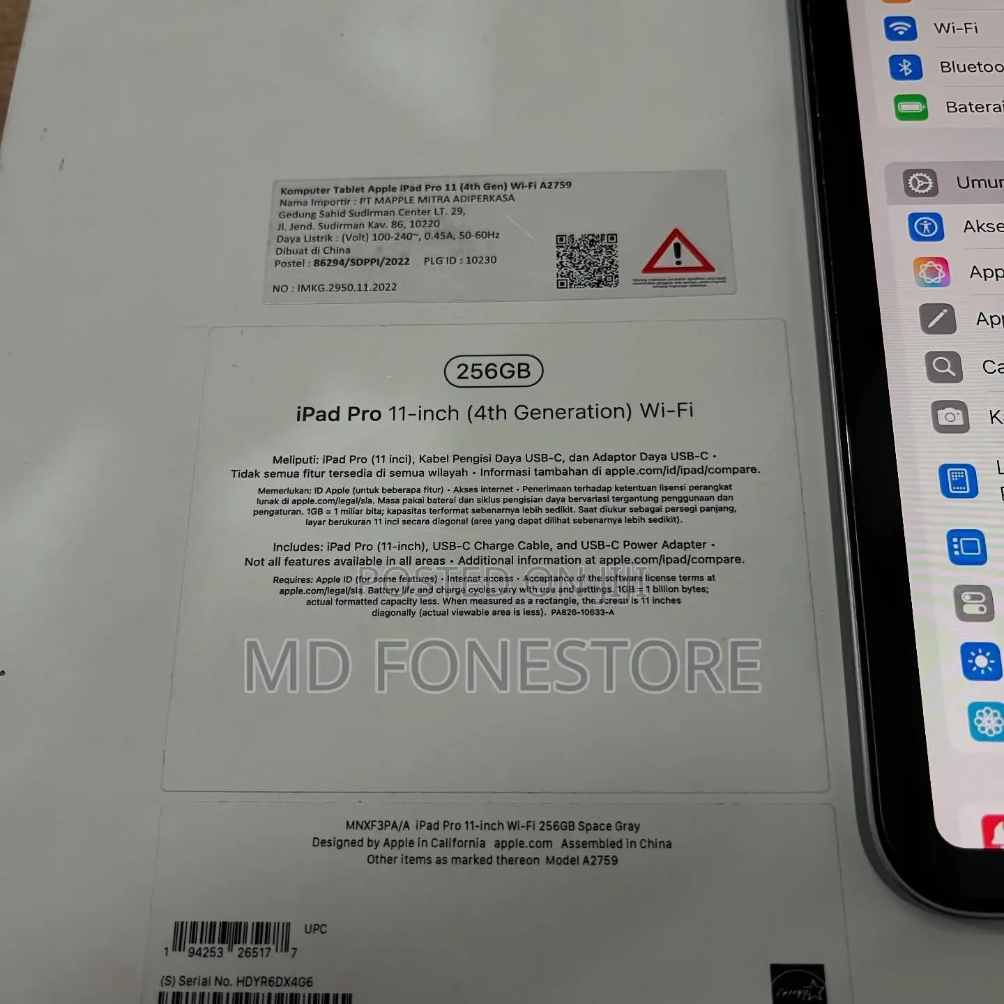 New Apple iPad Pro 11 (2022) 256 GB Silver