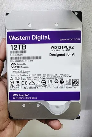WD Purple 12TB Surveillance Hard Drive