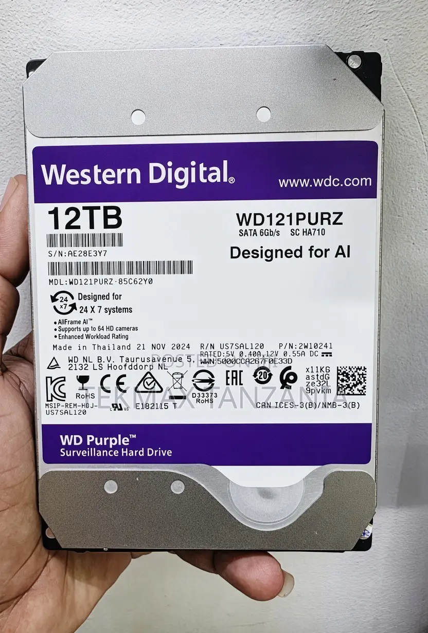 WD Purple 12TB Surveillance Hard Drive