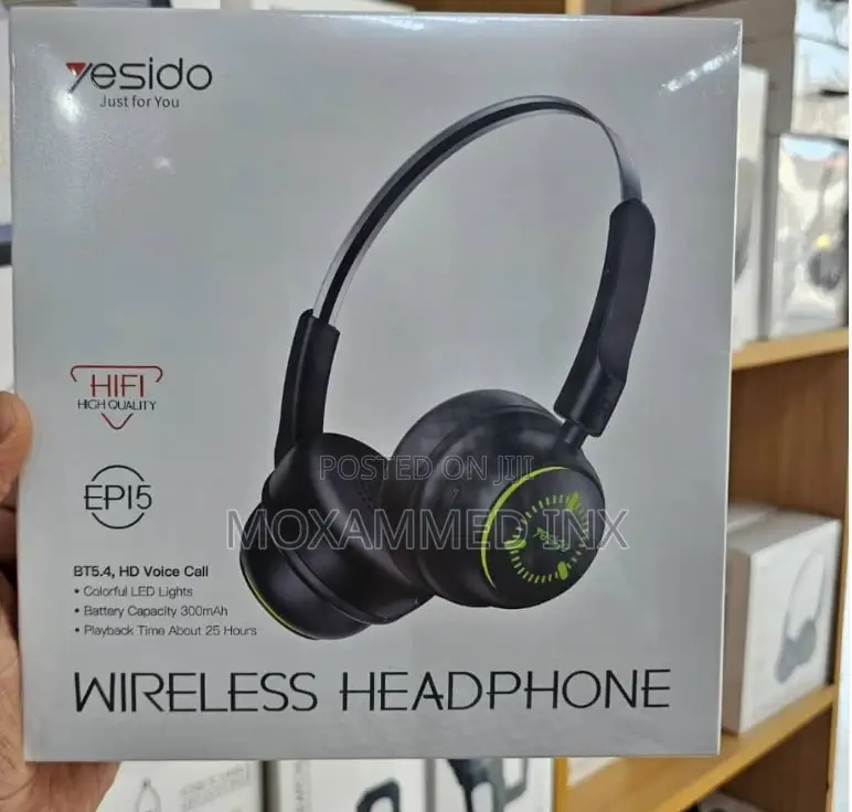EP15 Yesido Wiresless Bluetooth Headphones Headset