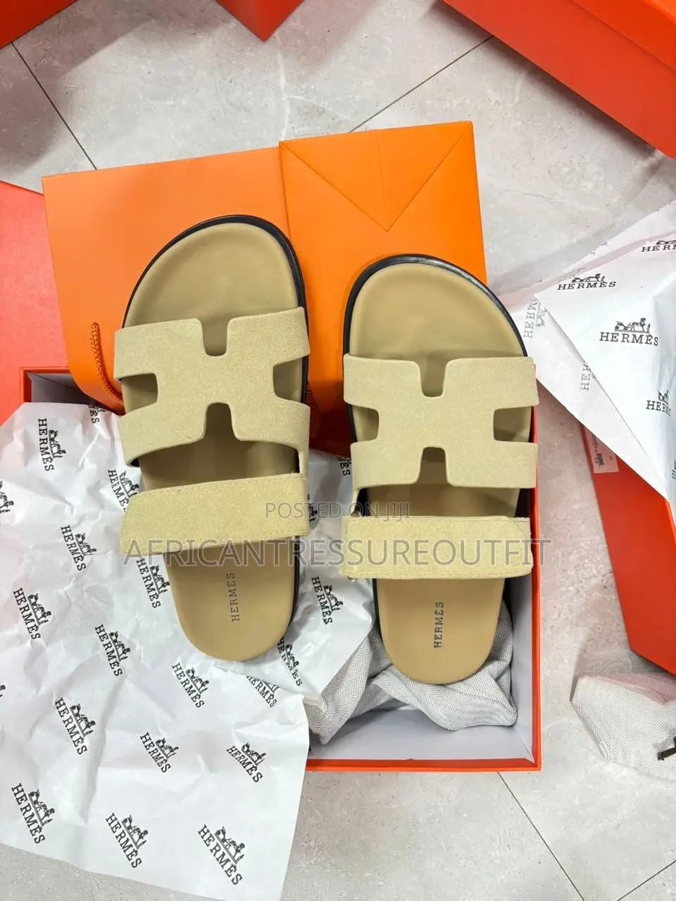 Hermés Chypre Sandals Features the Iconic “H” Cut Out Strap Design
