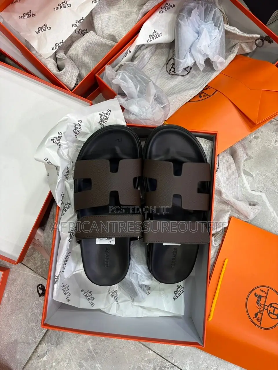 Hermés Chypre Sandals Features the Iconic “H” Cut Out Strap Design