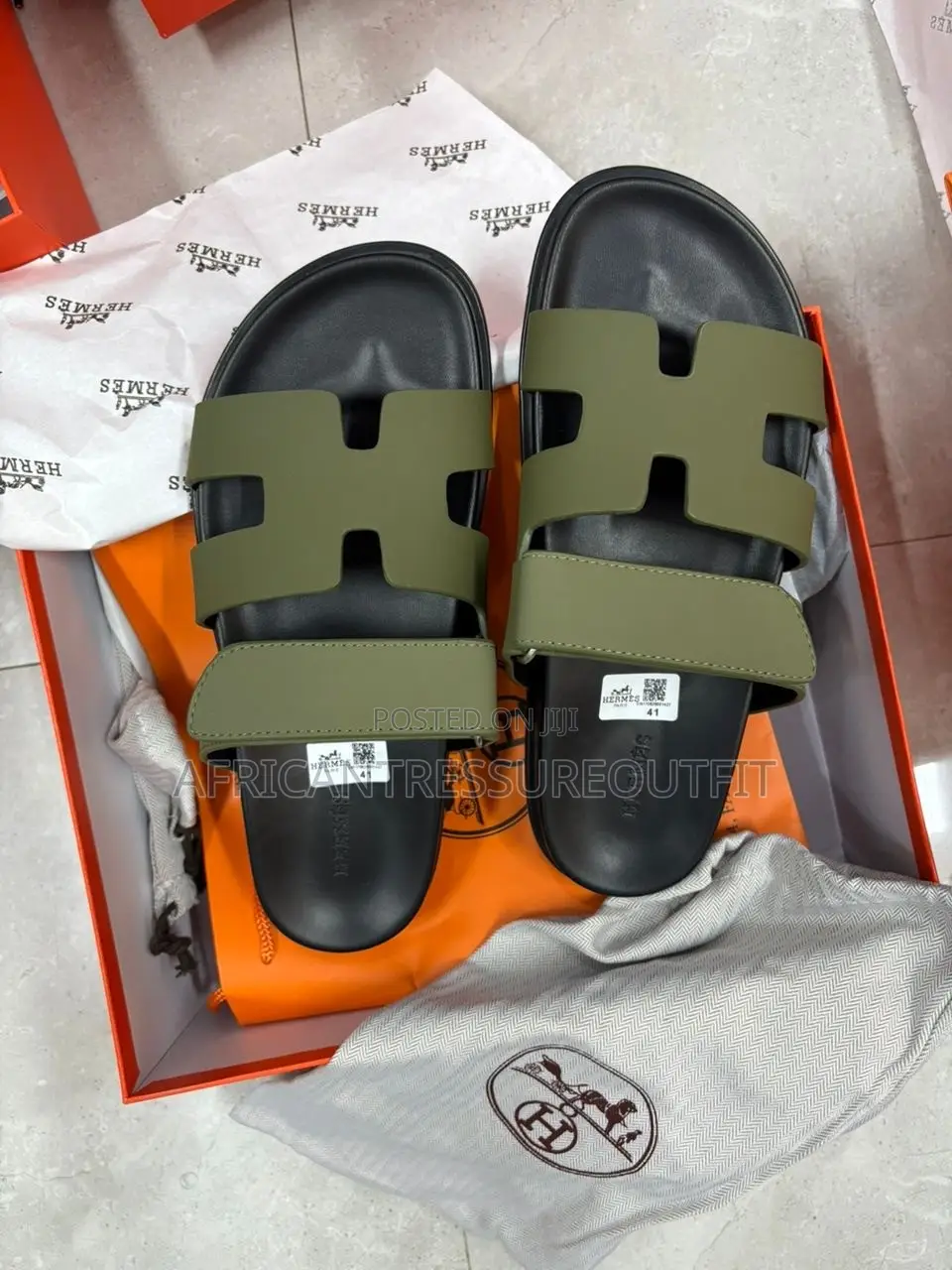Hermés Chypre Sandals Features the Iconic “H” Cut Out Strap Design