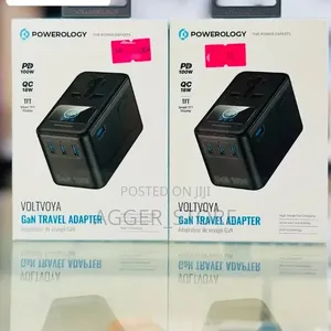 Powerology Voltvoya GaN Travel Adapter 100W