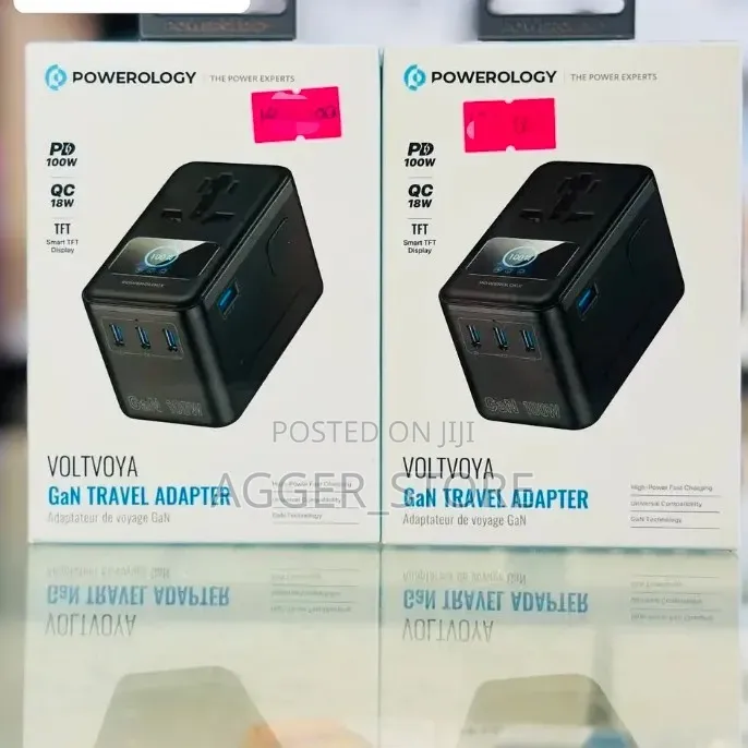 Powerology Voltvoya GaN Travel Adapter 100W