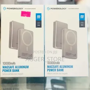 Powerology 10000mAh MagSafe Aluminum Power Bank,