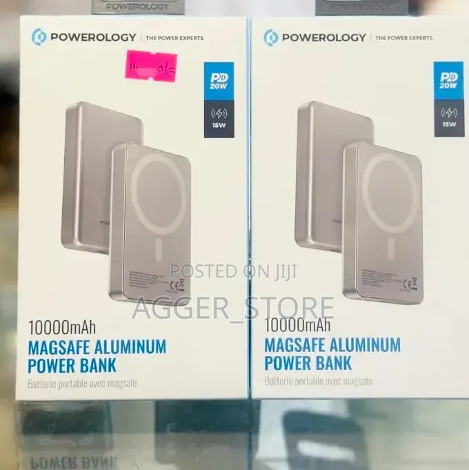 Powerology 10000mAh MagSafe Aluminum Power Bank,