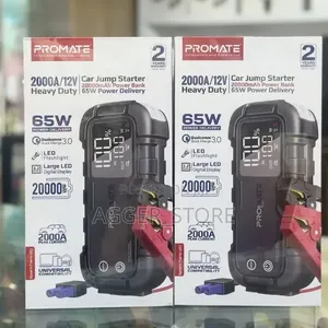 Promate SparkTank-20 2000a/12v Car Jump Starter 20000mAh Powerbank.