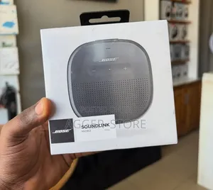 Bose SoundLink Micro, a Small, Portable, Waterproof Bluetooth Speaker.