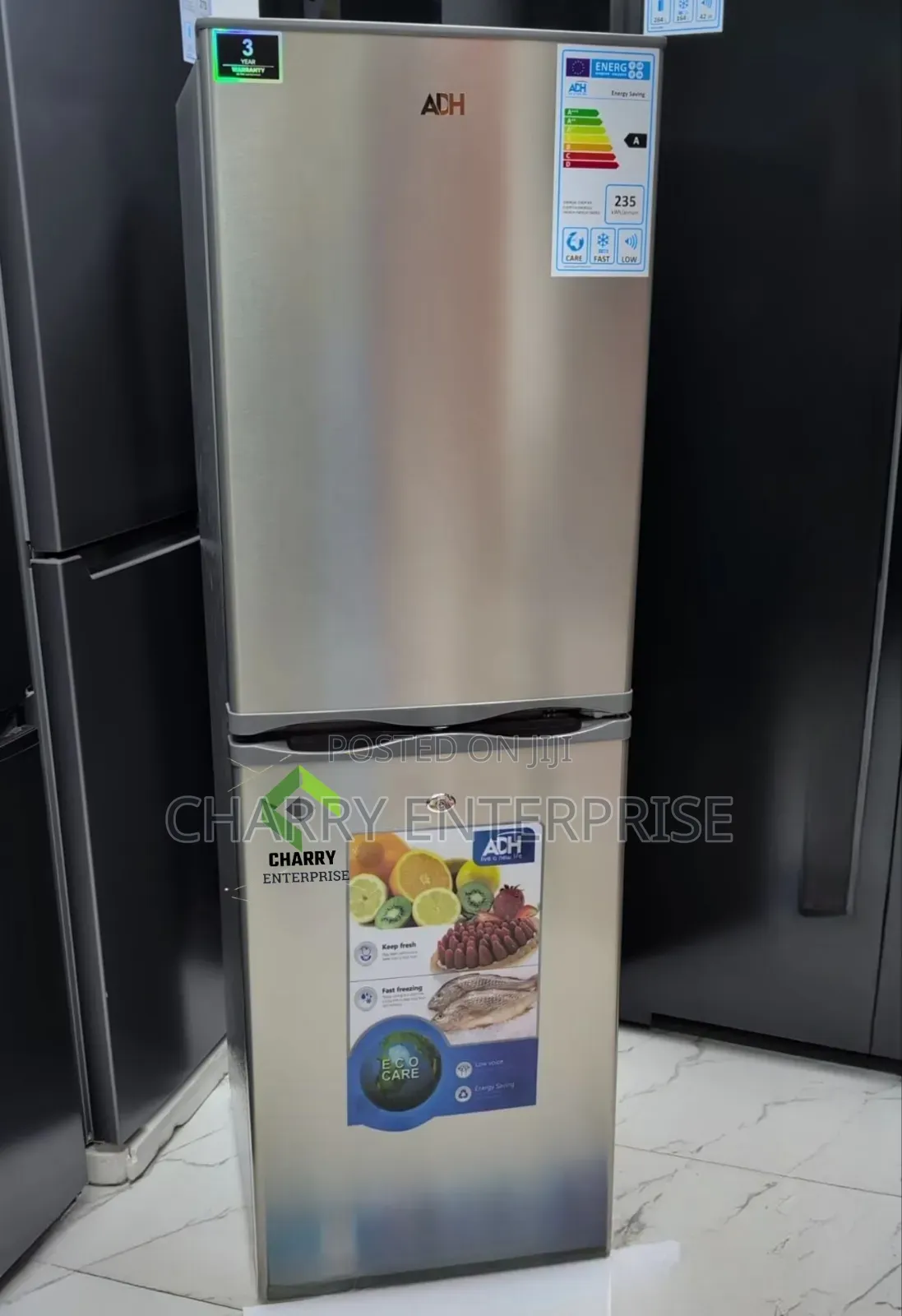 ADH Fridge Liter 188 NON Frost Bottom Freezer Combi Refrigerator