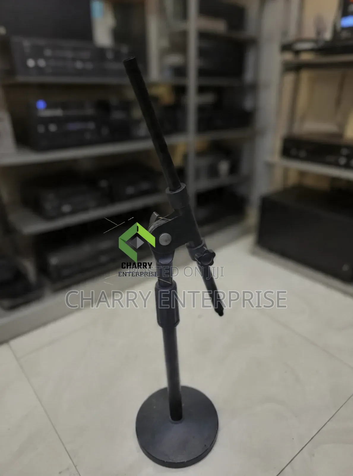 Heavy Adjustable Desktop Table Microphone Stand for Meetings Recording