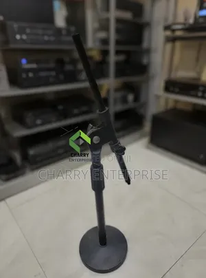 Heavy Adjustable Desktop Table Microphone Stand for Meetings Recording