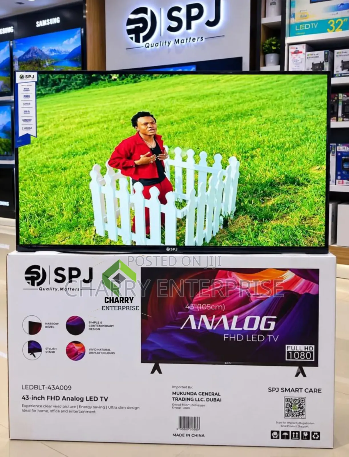 SPJ Led TV Frameless Inch 43 Full Hd 1080
