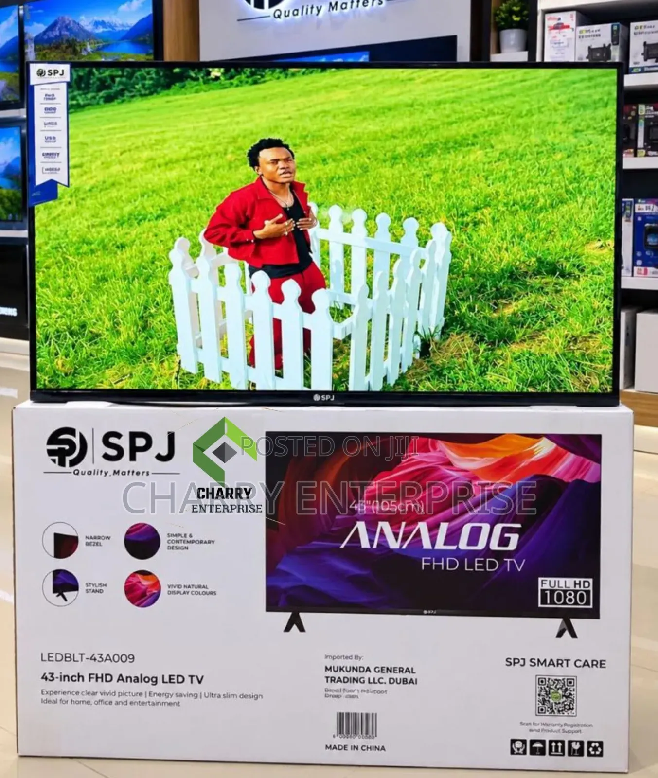 SPJ Led TV Frameless Inch 43 Full Hd 1080