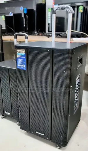 Aborder 15" 50000W Trolley PA Speaker – Rechargeable With Wireless Mic