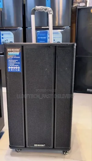 Aborder 15-Inch 50000W Rechargeable PA Speaker – With 1-Wireless Mic