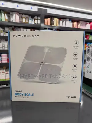 Powerology Smart WIFI Body Scale, Tempered Glass, Auto-Detect Profiles