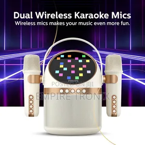 Philips TAS2509WT/00 10W Bluetooth Karaoke Speaker 2 Wireless Mics