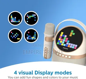 Philips TAS2509WT/00 10W Bluetooth Karaoke Speaker 2 Wireless Mics